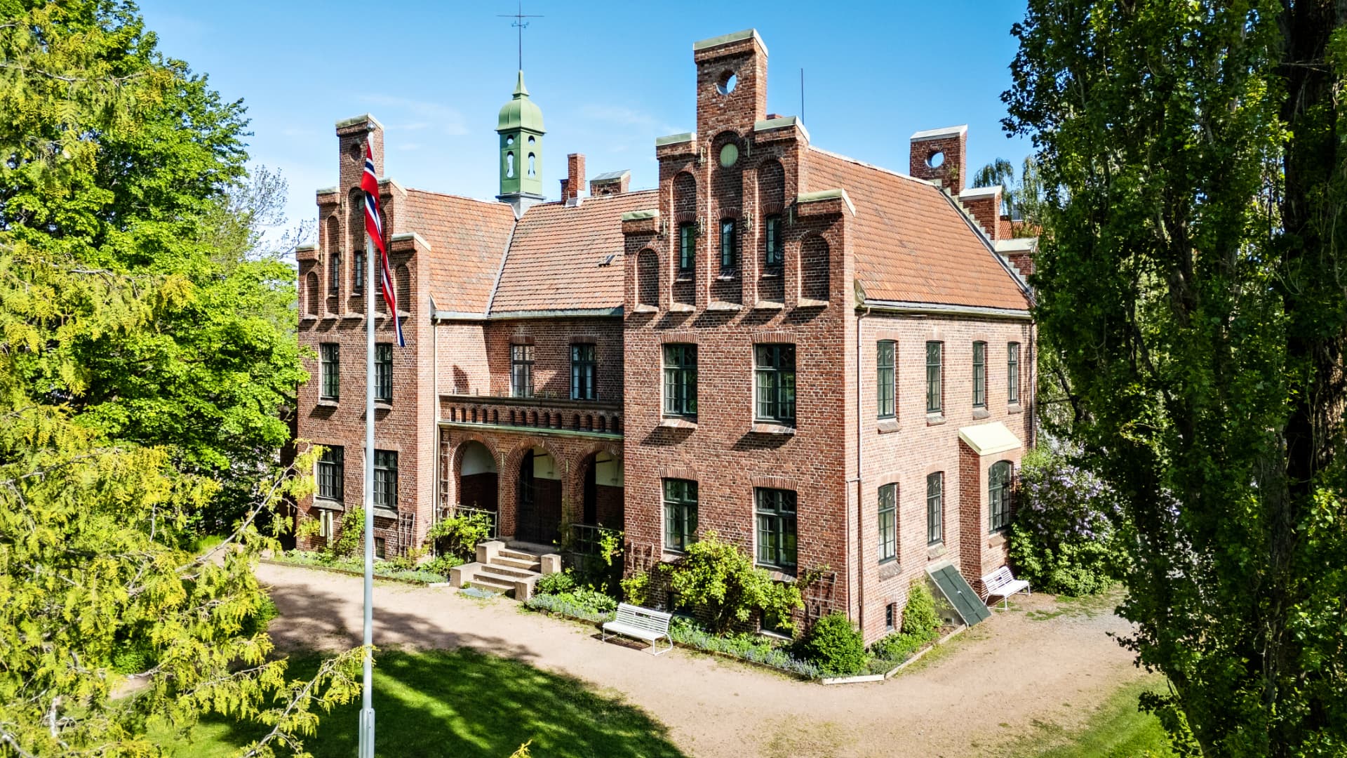 Slottet sett ovenfra