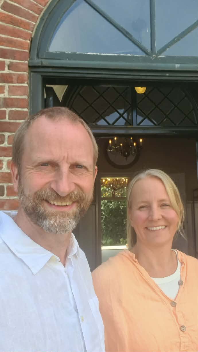Jo Helge og Kaja, eiere av Stabekkslottet